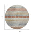 9' X 12' Desert Sand Rust And Ivory Tribal Washable Area Rug With UV Protection