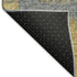 9' X 12' Gold And Gray Geometric Washable Area Rug With UV Protection