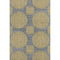 9' X 12' Gold And Gray Geometric Washable Area Rug With UV Protection