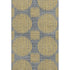 9' X 12' Gold And Gray Geometric Washable Area Rug With UV Protection