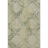 8' X 10' Green And Beige Tribal Washable Area Rug With UV Protection