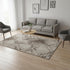 5' X 8' Coffee And Ivory Tribal Washable Area Rug With UV Protection