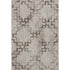 5' X 8' Coffee And Ivory Tribal Washable Area Rug With UV Protection