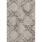 8' X 10' Coffee And Ivory Tribal Washable Area Rug With UV Protection