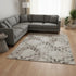 8' X 10' Coffee And Ivory Tribal Washable Area Rug With UV Protection
