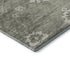 8' X 10' Olive Green And Ivory Floral Medallion Washable Area Rug With UV Protection