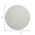 8' Linen And Ivory Houndstooth Washable Round Rug With UV Protection