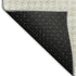 8' Linen And Ivory Houndstooth Washable Round Rug With UV Protection