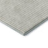 8' Linen And Ivory Houndstooth Washable Round Rug With UV Protection