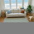 8' X 10' Green And White Houndstooth Washable Area Rug With UV Protection