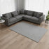 8' X 10' Gray And Ivory Houndstooth Washable Area Rug With UV Protection