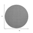 8' Black And White Houndstooth Washable Round Rug With UV Protection