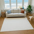 8' X 10' Linen And Ivory Striped Washable Area Rug With UV Protection