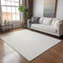 8' X 10' Linen And Ivory Striped Washable Area Rug With UV Protection