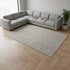 8' X 10' Taupe And Ivory Striped Washable Area Rug With UV Protection