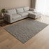 9' X 12' Chocolate And Ivory Striped Washable Area Rug With UV Protection