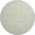 8' Light Gray And Ivory Striped Washable Round Rug With UV Protection