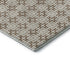 5' X 8' Taupe And Beige Geometric Washable Area Rug With UV Protection