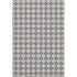 5' X 8' Black And Ivory Geometric Washable Area Rug With UV Protection