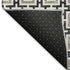 5' X 8' Black And Ivory Geometric Washable Area Rug With UV Protection