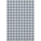 5' X 8' Navy Blue And Ivory Geometric Washable Area Rug With UV Protection