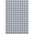 5' X 8' Navy Blue And Ivory Geometric Washable Area Rug With UV Protection