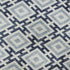 5' X 8' Navy Blue And Ivory Geometric Washable Area Rug With UV Protection