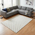 8' X 10' Ivory And Taupe Geometric Washable Area Rug With UV Protection