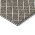8' Taupe And Ivory Geometric Washable Round Rug With UV Protection