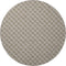 8' Taupe And Ivory Geometric Washable Round Rug With UV Protection