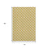 5' X 8' Gold And Ivory Geometric Washable Area Rug With UV Protection