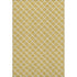 5' X 8' Gold And Ivory Geometric Washable Area Rug With UV Protection