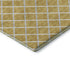 5' X 8' Gold And Ivory Geometric Washable Area Rug With UV Protection