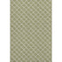 8' X 10' Artichoke Green And Ivory Geometric Washable Area Rug With UV Protection
