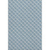 5' X 8' Sky Blue And Ivory Geometric Washable Area Rug With UV Protection
