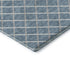 5' X 8' Sky Blue And Ivory Geometric Washable Area Rug With UV Protection