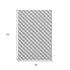 8' X 10' Gray And Black Geometric Washable Area Rug With UV Protection