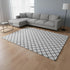 8' X 10' Gray And Black Geometric Washable Area Rug With UV Protection