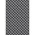 5' X 8' Black And Ivory Geometric Washable Area Rug With UV Protection