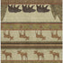 5' X 8' Brown Beige And Rust Animal Print Washable Area Rug With UV Protection
