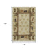 8' X 10' Brown Beige And Rust Animal Print Washable Area Rug With UV Protection