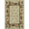 8' X 10' Brown Beige And Rust Animal Print Washable Area Rug With UV Protection