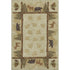 8' X 10' Brown Beige And Rust Animal Print Washable Area Rug With UV Protection