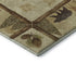 8' X 10' Brown Beige And Rust Animal Print Washable Area Rug With UV Protection