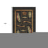 9' X 12' Midnight Brown And Rust Nautical Washable Area Rug With UV Protection