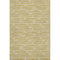 5' X 8' Gold And Ivory Nautical Washable Area Rug With UV Protection