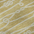8' Gold And Ivory Nautical Washable Round Rug With UV Protection