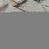 5' X 8' Ivory Gold And Black Nautical Washable Area Rug With UV Protection