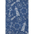 8' X 10' Navy Blue And Ivory Nautical Washable Area Rug With UV Protection