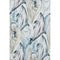 5' X 8' Ivory Denim Blue And Taupe Nautical Washable Area Rug With UV Protection